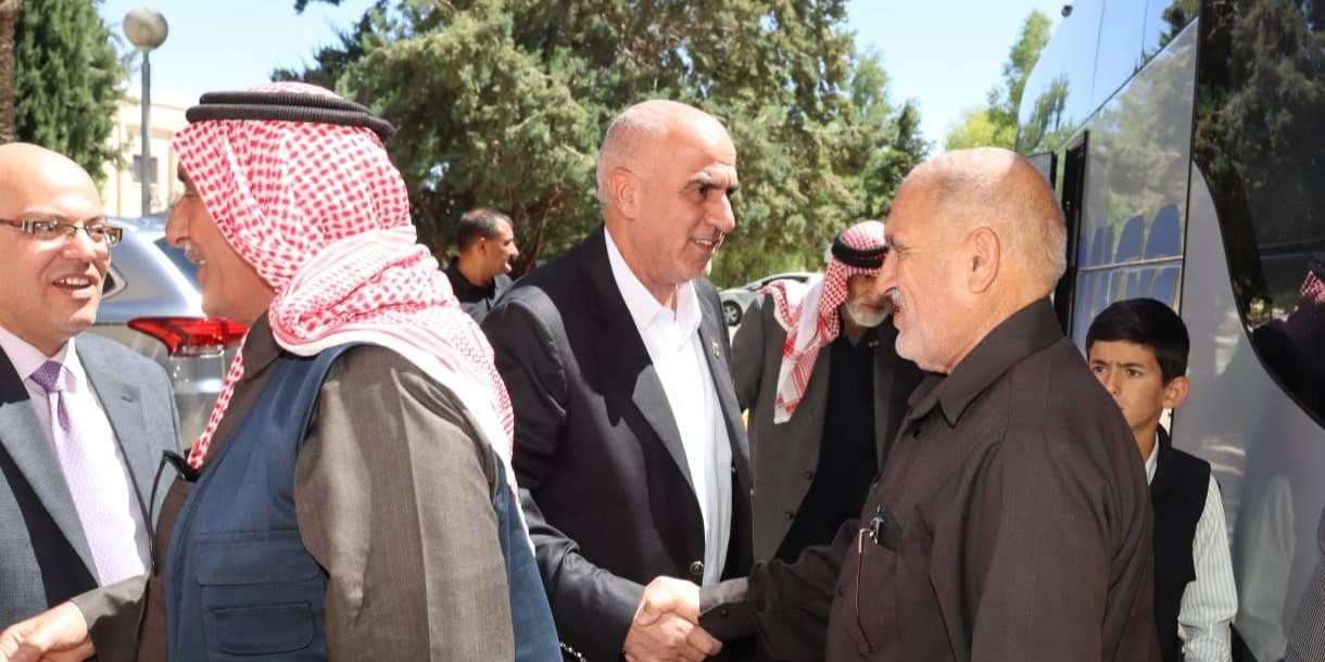  جامعة الحسين بن طلال تستقبل وفدًا من ذوي الإعاقة من المتقاعدين العسكريين بتنظيم من معهد الرياديين والمبدعين العرب.